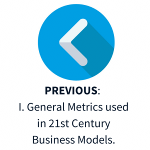 Part I: General Metrics used in 21st century business models